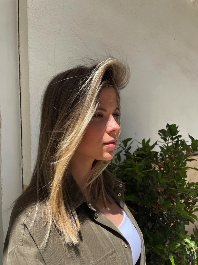 Resultado de mechas contouring realizado en Gabaldón Peluqueros.