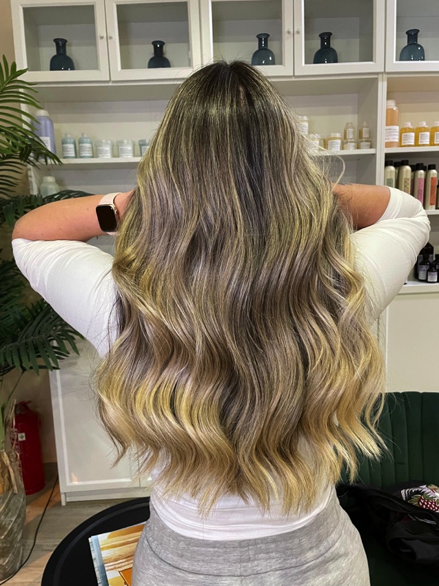 Resultado de mechas melting en Gabaldón Peluqueros.